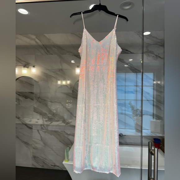 STAUD sheer belted midi dress - Picture 11 of 14